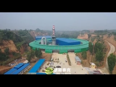 Κινητή μηχανή για την κατασκευή τούβλων με περιστροφικό φούρνο